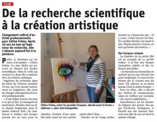 Article de presse : De la recherche scientifique à la création artistique
