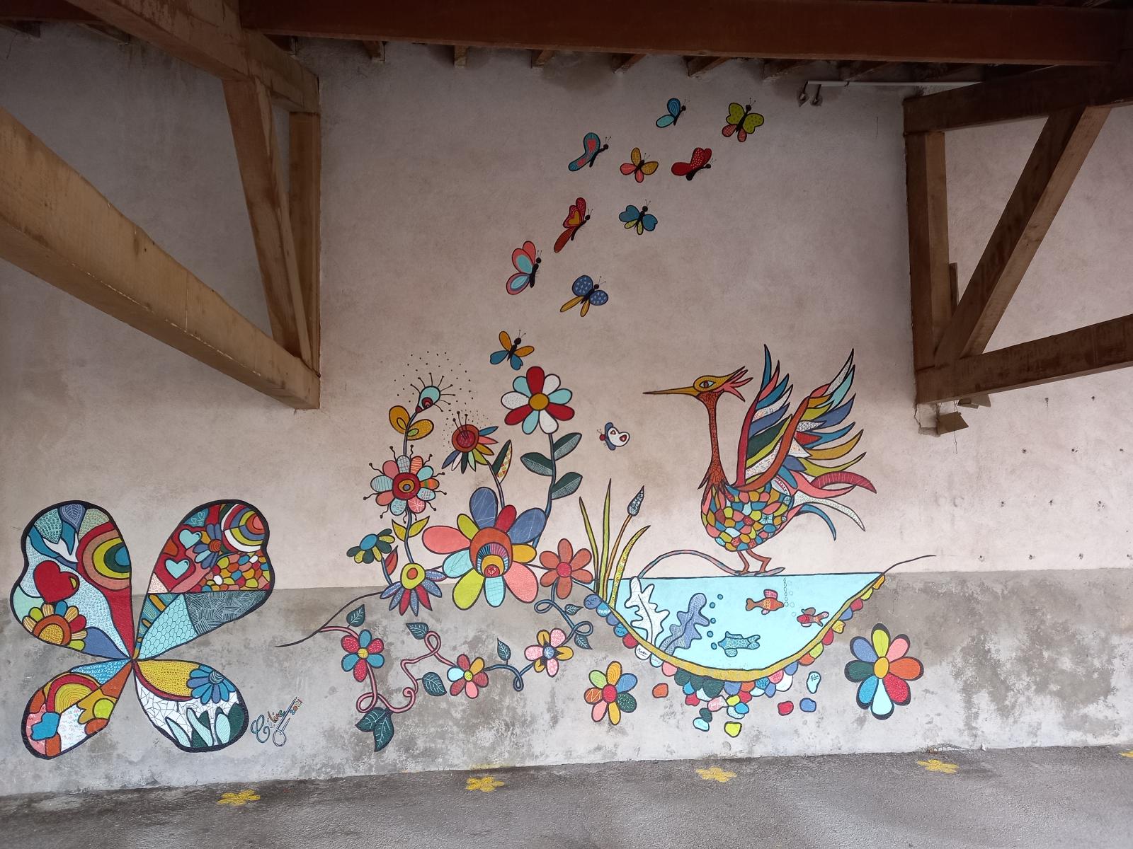 fresque participative école enfants